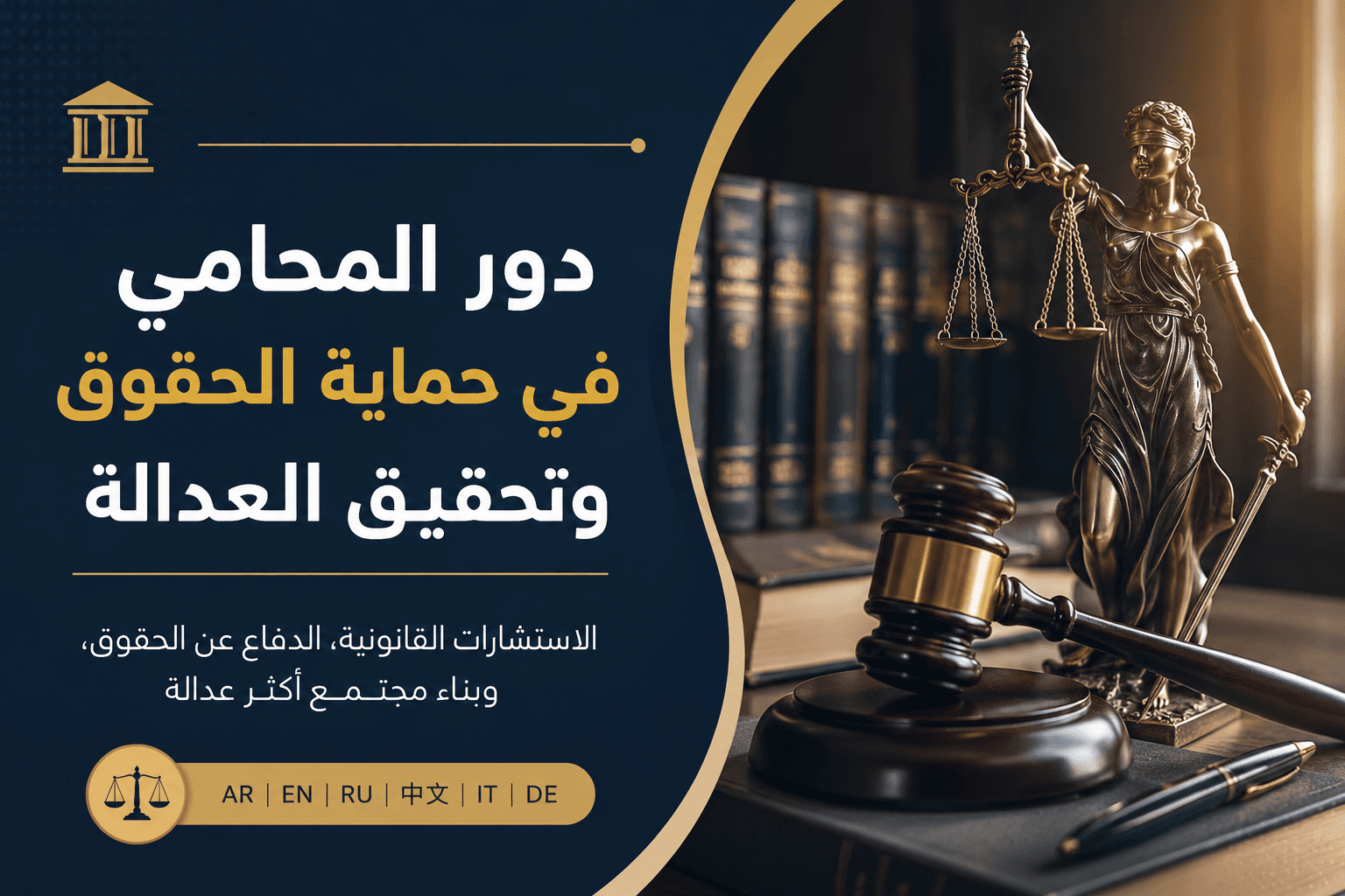 دور المحامي في حماية الحقوق وتحقيق العدالة